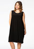 Dress side pleats DOLCE - black 