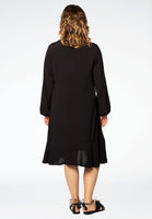 Dress frill bottom VISCOSE - black - #3