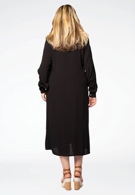 Dress buttoned VISCOSE - black  - #3