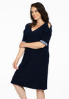 Dress cold shoulder DOLCE - blue