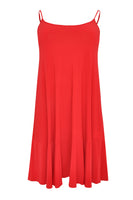 Dress spaghetti straps DOLCE - red  - #4