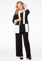 Cardigan-jacket colourblock - black - #2