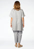 Tunic polo collar LINEN - grey - #3