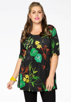 Tunic flare TROPICAL - white  - #1