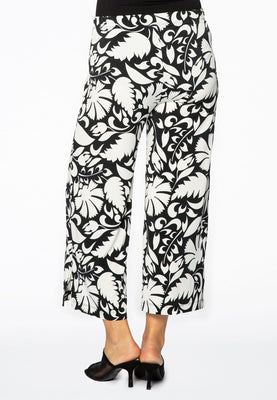 Trousers 7/8 PAISLEY FLOWER - white  - #3