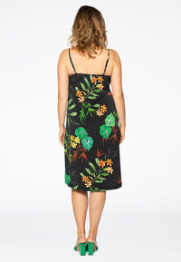 Dress spaghetti TROPICAL - white - #3