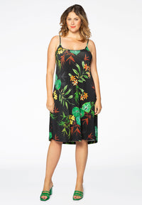 Dress spaghetti TROPICAL - white - #2