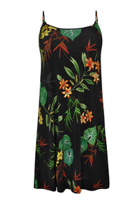 Dress spaghetti TROPICAL - white - #4