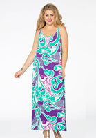 Maxi dress SWIRL - purple  - #1