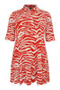 Tunic wide bottom ZEBRA - red  - #4