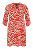 Tunic grandad collar ZEBRA - red  - #4