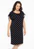 Dress shoulderstring DOTS - black 