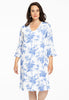 Dress ruffled BAMBOO - white 