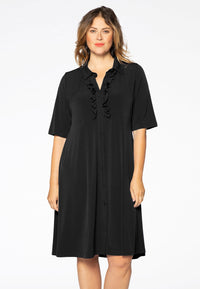 Dress ruffled DOLCE - black - #1