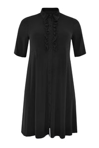 Dress ruffled DOLCE - black - #4