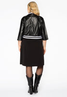 Jacket short FAUX LEATHER - black  - #3