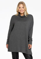 Pullover wide high neck - grey - #1