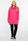 Pullover wide high neck - pink