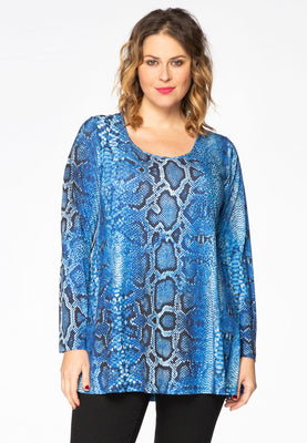 Tunic flare SNAKE - blue - #1