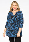 Tunic flare chain MILLEFLEUR - blue