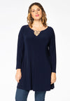 Tunic wide bottom rings DOLCE - blue