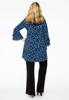 Tunic wide bottom MILLEFLEUR - blue - #3