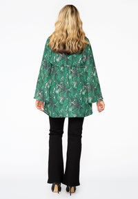 Blouse pointy SNAKE - green - #3