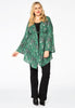 Blouse pointy SNAKE - green  - #2