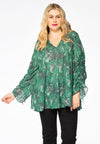 Blouse wide SNAKE - green 