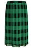 Skirt plissé CARREAU - green  - #4