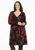 Dress flower knitted - black 