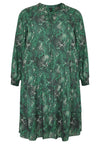 Dress ruffled SNAKE - green - #4