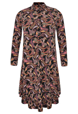 Dress collar PAISLEY - black  - #4