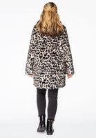 Coat fake fur LEOPARD - grey  - #3