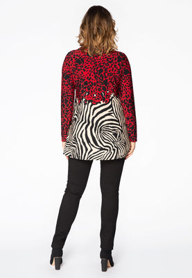 Tunic flare LEO TIGER - red  - #3