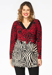 Tunic flare LEO TIGER - red - #1