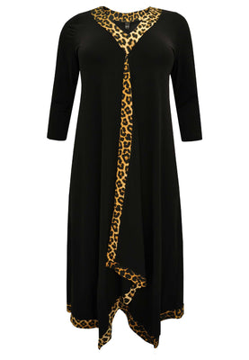 Dress pointy LEOPARD - black  - #4