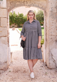 Dress pied de poule dolce - black - #6