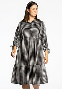 Dress pied de poule dolce - black - #1
