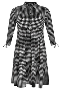 Dress pied de poule dolce - black - #4