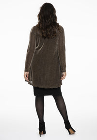 Tunic wide bottom LUREX - black - #3