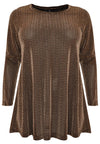Tunic wide bottom LUREX - black - #4