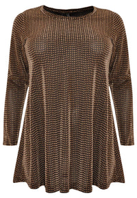 Tunic wide bottom LUREX - black - #4