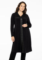 Cardi-dress eyelets DOLCE - black  - #1