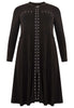 Cardi-dress eyelets DOLCE - black  - #4