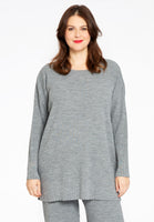 Pullover wide rib LOUNGE - grey  - #1