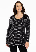 Tunic flare SPOTS - black  - #1