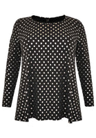 Tunic flare SPOTS - black  - #4