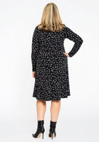 Dress frilled bottom CIRCLES - black  - #3