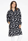 Blouse-dress HEARTS - black 